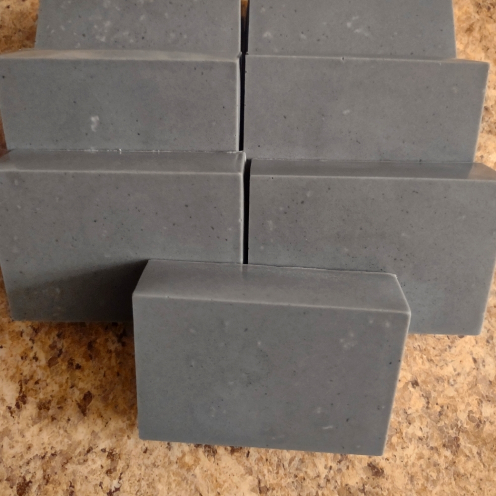*2 bars! Charcoal & Tea Tree Soap with Shea Butter